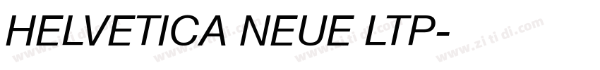 HELVETICA NEUE LTP字体转换